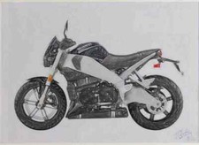 A4 Metal Sign Limited Edition Buell Lightning CityX XB9S 2006