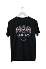 Ariat Western Tribal Circle Graphic Print Mens Unisex T-Shirt S M L XL 2 3 4 XL