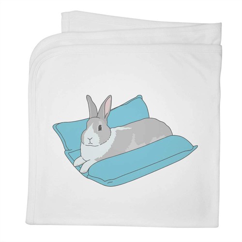 Resting bunny baby blanket - 'resting,