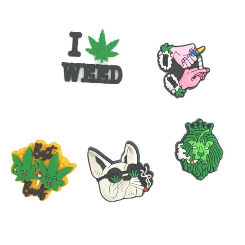 New croc charms adult weed - new,