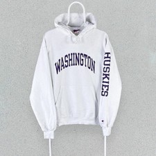 Vintage Champion White Hoodie