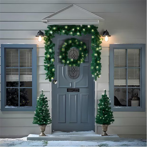 Piece pre lit outdoor porch - pre-lit,