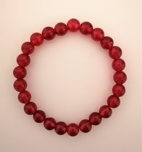 Natural ruby gemstone bracelet - natural,