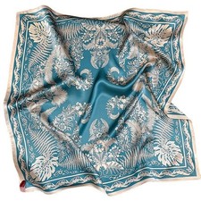 100% Silk Scarf Women Vintage