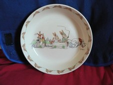 Royal Doulton Bunnykins PORRIDGE PLATE DOG CARRIAGE BARBARA VERNON