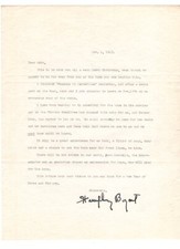  HUMPHREY BOGART Signed Letter to His Fan Club 1943 / Autographed RR Auction COA