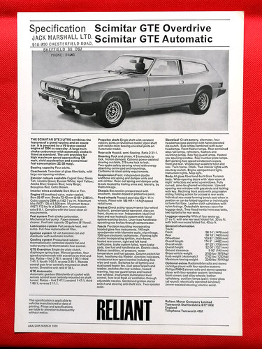 1976 reliant scimitar gte - 1976,