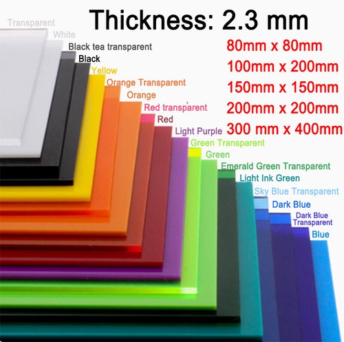 Colored acrylic glass panel - colored,