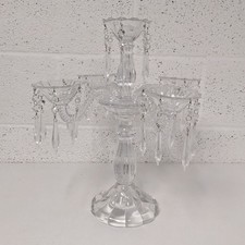 Crystal Candelabra 5 Candle Holder Crystal Drop 