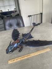 How To Train Your Dragon  Fire Breathing Toothless Action Figure Toy 20” works!