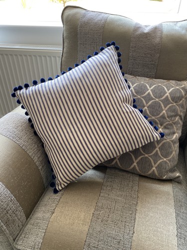 French ticking blue cream - french,