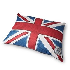 Union jack floor cushion dog - floor,