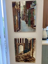 CERAMIC WALL HANGING TRIVET ART SIGNED BT VENICE