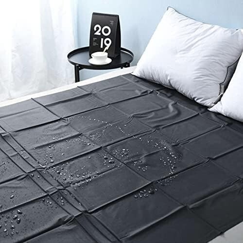 Black pvc plastic bed - black,