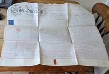 Antique 1851 Conveyance Land Willenhall Staffs. John Neve To Geoffrey Pearce