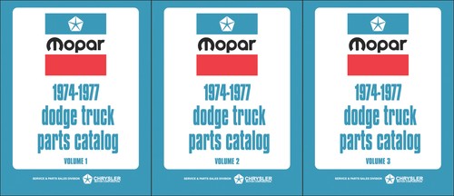 Dodge truck parts - book, 1974