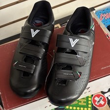 Vittoria Rapide GT Cycling Shoes Size 41 1/2 Black SPD Made In Italy