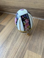 Porcelain Egg Shaped Hinged