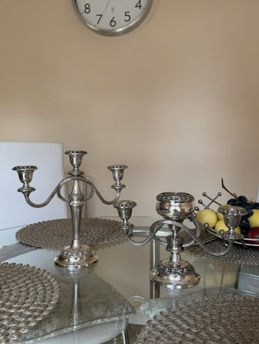 Vintage silver plated - silver-plated, pair