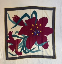 Gres Paris vintage Hand Rolled Silk Scarves 100% Silk Check My page Please