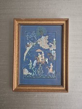 Tibetan Thangka showing the Bhavacakra (Wheel of Life), painted in polychrome