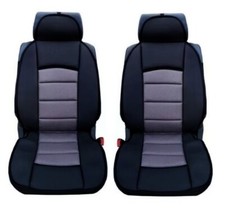 PREMIUM GREY BLACK Car Seat Covers Cushion For Vw Transporter T4 T5 Multivan