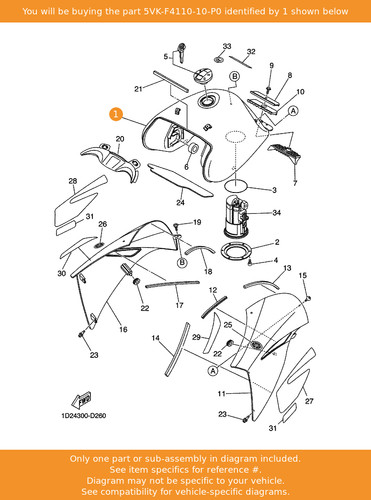 Yamaha fuel tank comp - fuel,