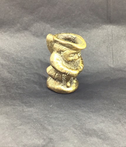 Solid brass antique toby jug - solid,