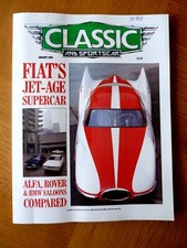 Classic & Sports Car Magazine Jan 1989 Fiat, Alfa, Rover, BMW, Aston, Maserati
