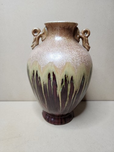 Large vase burgundy - vase, green