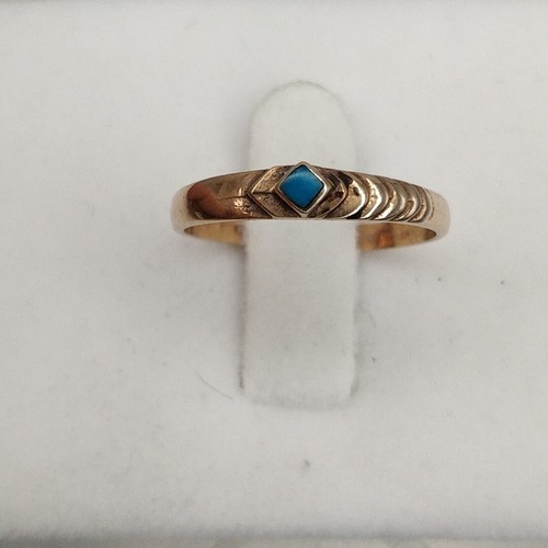 Antique turquoise charm ring - charm,