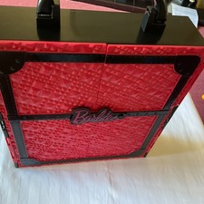 Barbie Mattel Girls Play Take Carry Handle Held Wardrobe 2011 Pink And Black