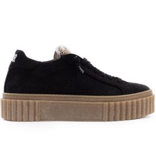 P448 creeper black suede - black,