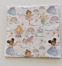 10 Paper NAPKINS FAIRIES UNICORNS RAINBOWS CASTLES CLOUDS  DECOUPAGE CRAFTS