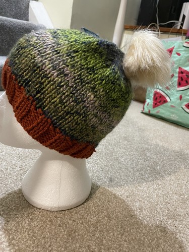 Hand knitted bobble hat - bobble,