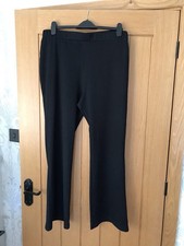 New Tu Crepe Black Evening  Trousers Size 18