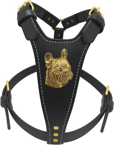 Luxury leather dog harness - luxury,