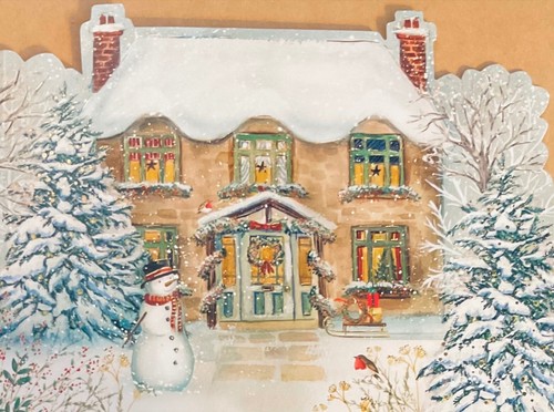 Charity shaped christmas card - christmas,