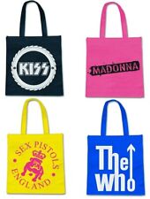 OFFICIAL LOGO 100% BIODEGRADABLE ECO BAG - KISS madonna SEX PISTOLS the who