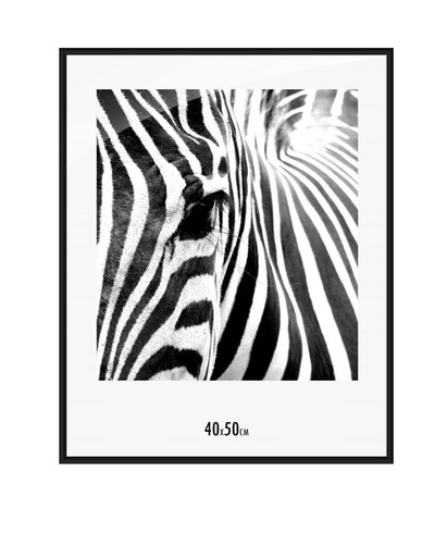 40x50cm black matt aluminium - 40x50cm,