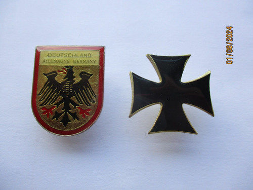 German eagle enamel iron cross - enamel,
