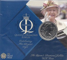 The Royal Mint Queen’s Diamond Jubilee UK Uncirculated Coin sealed
