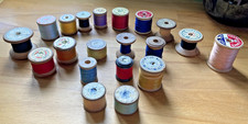 VINTAGE WOODEN COTTON REELS
