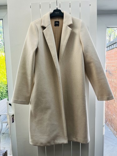 Zara cream longline open - cream,