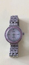 Limit Ladies Bling Pink "Mother of Pearl" Dial Silver Bracelet Watch 6796