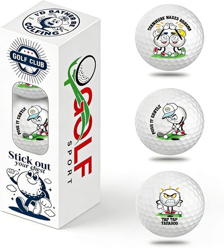 Funny golf balls pack - golf, 3