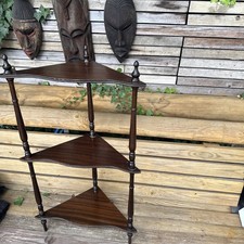 Vintage Corner Wall small Storage Shelf Home Decor