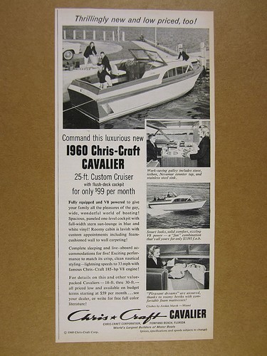 1960 chris craft cavalier - chris-craft,