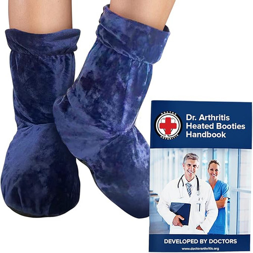 Microwavable heated booties - heated,