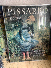 Pissarro - Very Large Original Exhibition Poster - 1981 115cm by 155cms